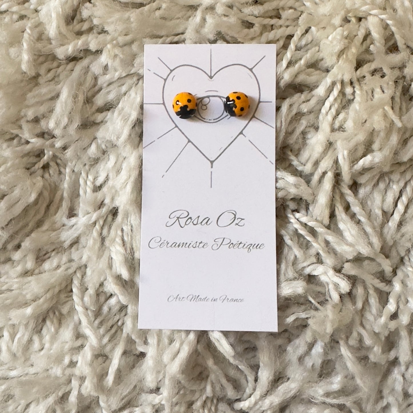🐞Puces Coccinelle Jaune