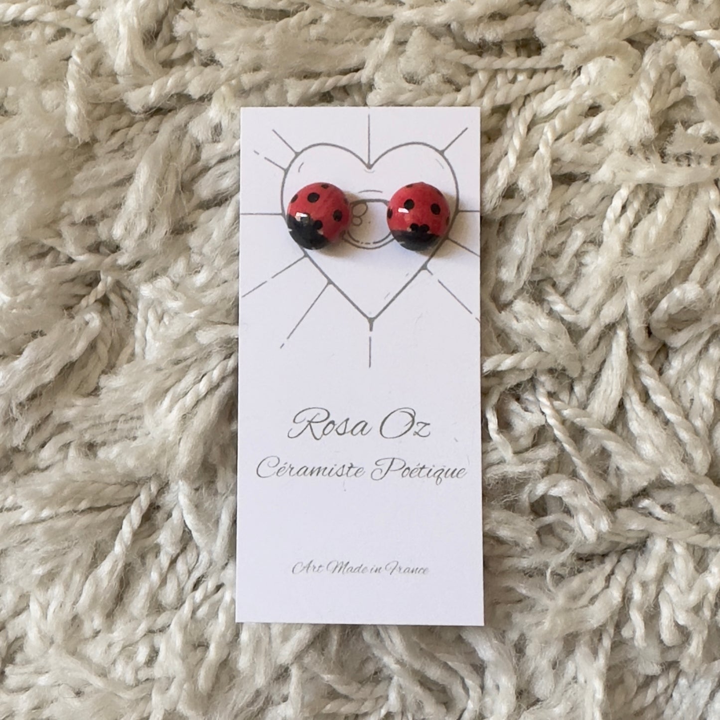 🐞Puces Coccinelle Rouge plus