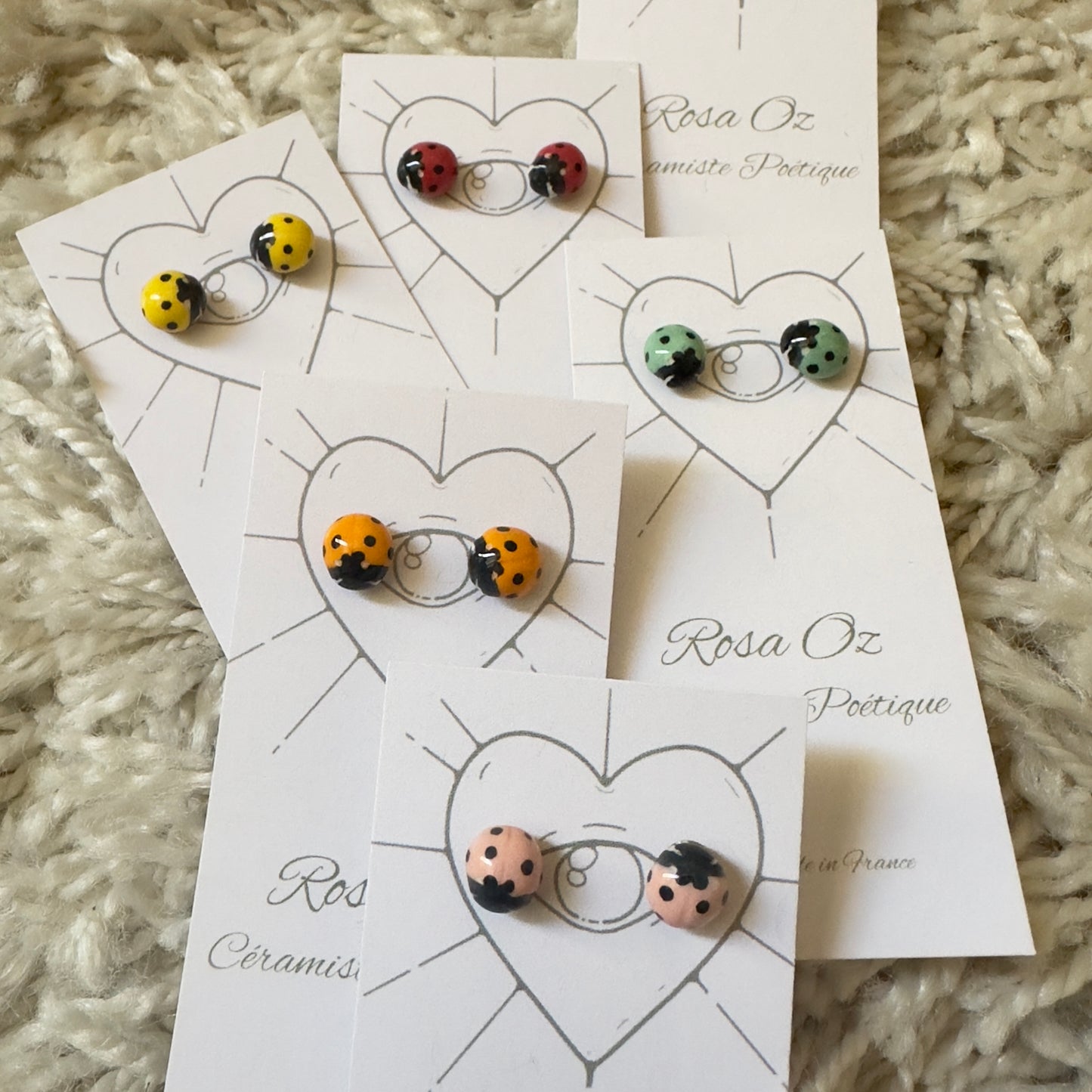 🐞Puces Coccinelle Jaune
